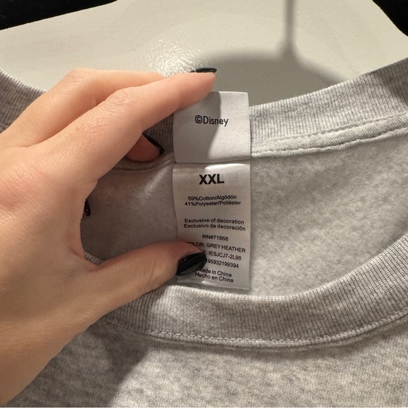 NWT Gray Minnie Mouse Sweatshirt - Picture 5 of 8